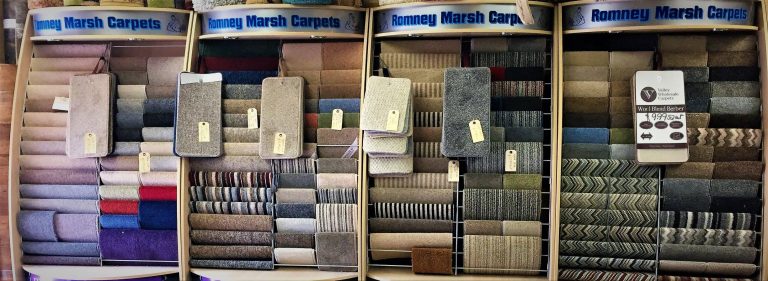 Romney Marsh Carpets Kent Shop Wall Display