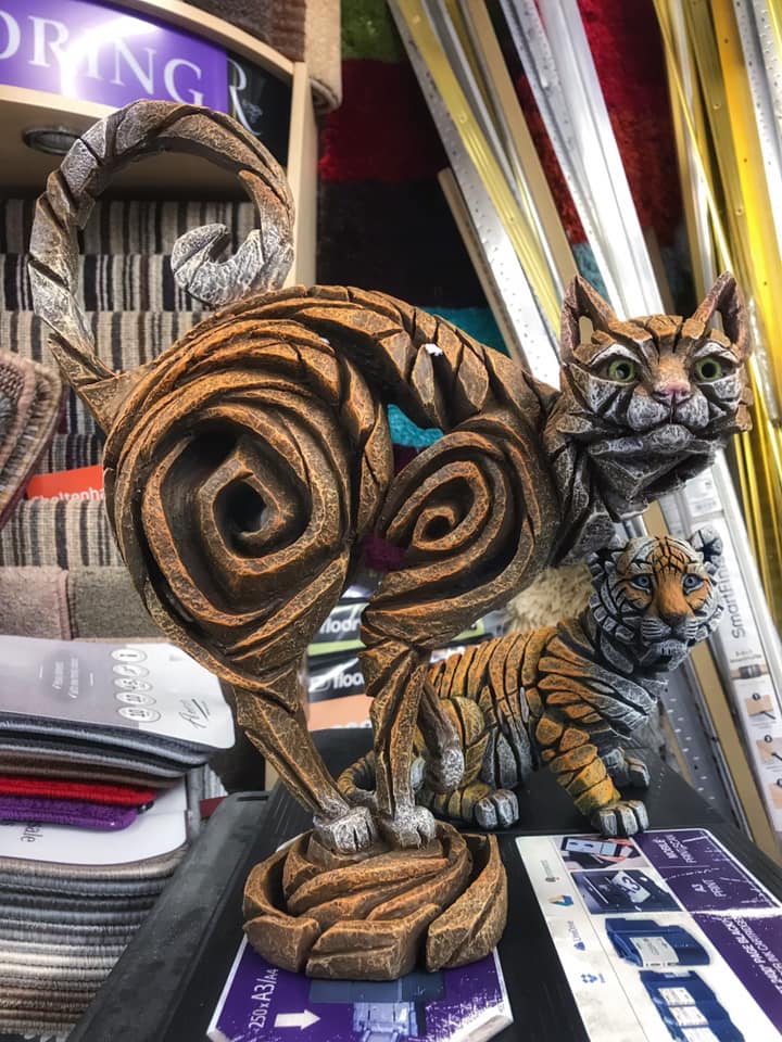 Romney Marsh Carpets Kent Wooden Cat and Tiger
