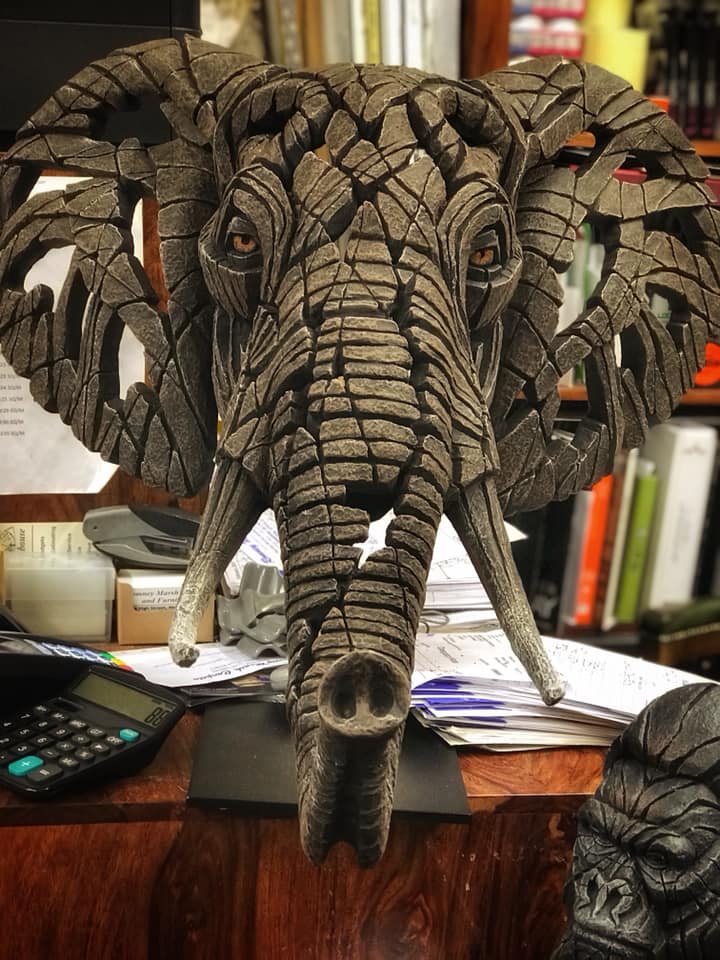 Romney Marsh Carpets Kent Wooden Elephant Head 2