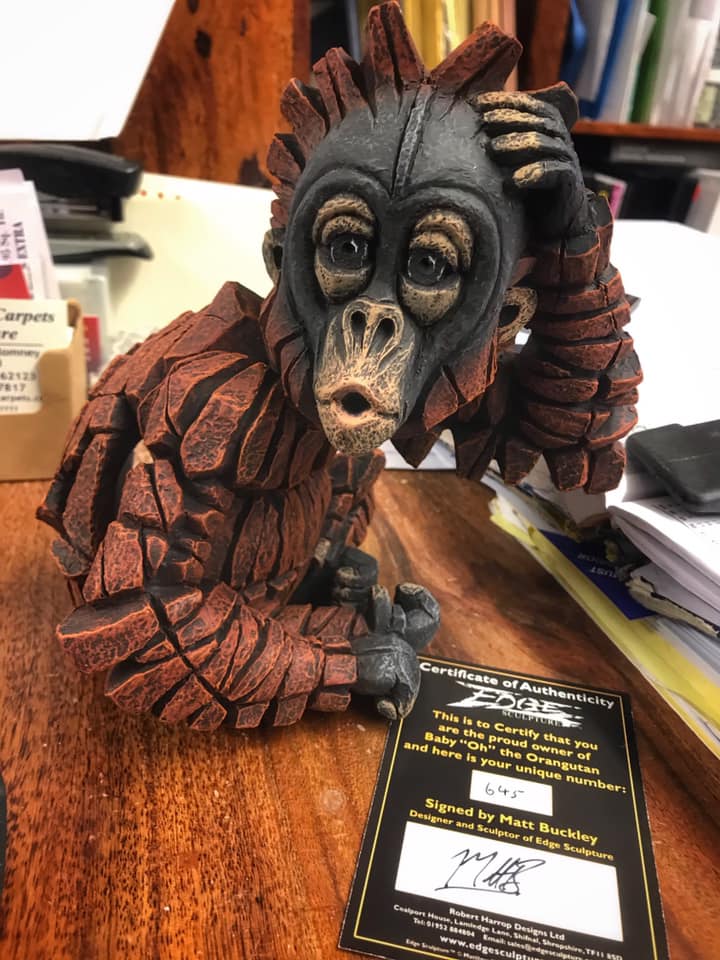 Romney Marsh Carpets Kent Wooden Small Monkey